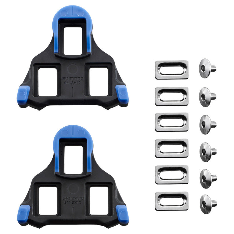 NEW Shimano SM-SH12 Cleat 2° Float Blue, Pair SPD-SL