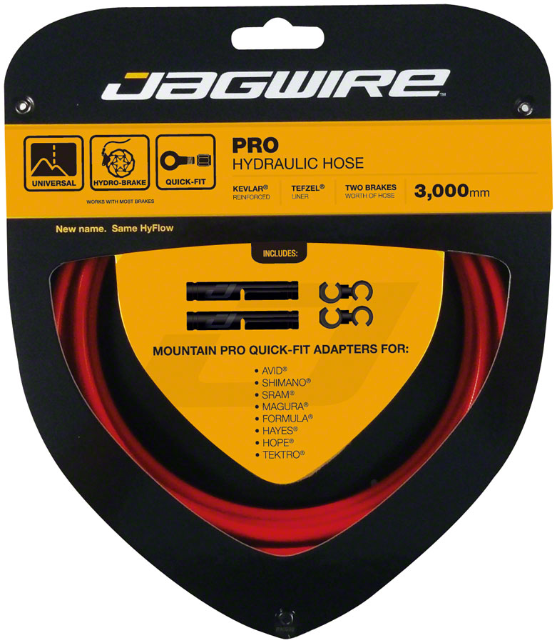 NEW Jagwire Pro Hydraulic Disc Brake Hose Kit 3000mm, Red