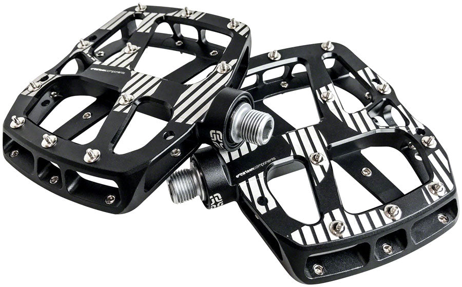 NEW e*thirteen Plus Pedals - Platform, Aluminum, 9/16", Black/White - Around the Cycle