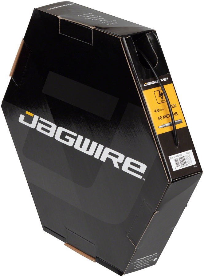 NEW Jagwire 4mm Basics Derailleur Housing 50M File Box, Black - Around the Cycle
