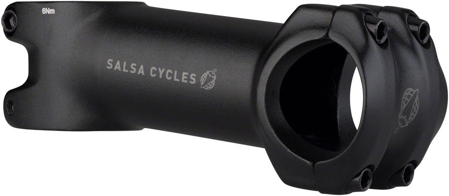 NEW Salsa Guide Stem - 90mm, 31.8 Clamp, +/-6, 1 1/8", Aluminum, Black