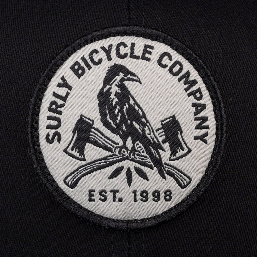 NEW Surly Dark Feather Snapback Hat - Black, Adjustable - Around the Cycle