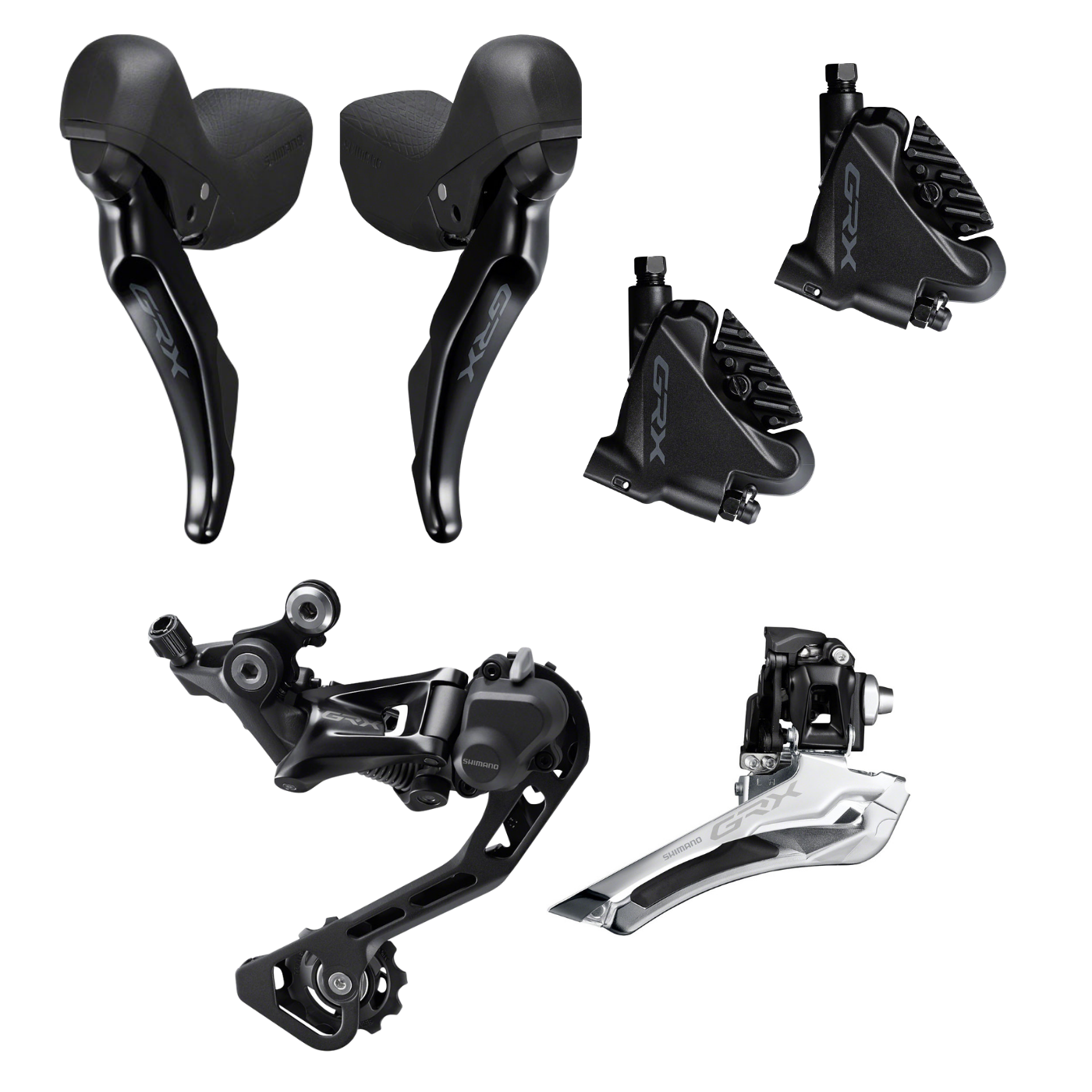 NEW Shimano GRX RX400 2x10 Speed Hydraulic Mini Groupset - Shifters Brakes Derailleurs