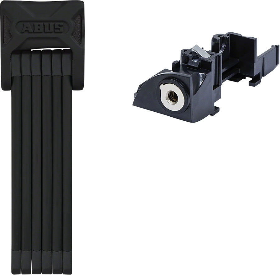 NEW Abus Bordo 6015 Keyed Folding Lock: Black Plus Battery Rack 90cm