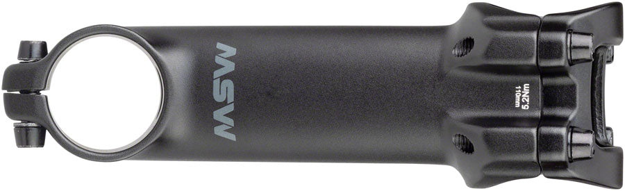 NEW MSW 17 Stem - 110mm 31.8 Clamp +/-17 1 1/8 Aluminum Black - Around the Cycle