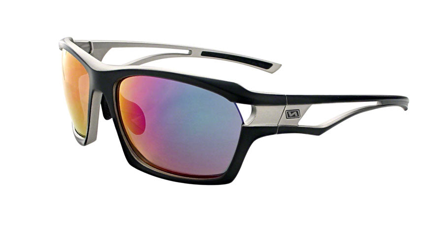 NEW Optic Nerve Cassette Sunglasses: Matte Aluminum Gunmetal with Smoke Green Mirror Lens and additional Copper Lens