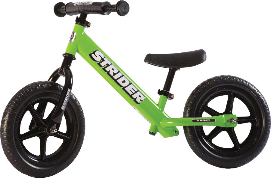 NEW Strider 12 Sport Kids Balance Bike: Green