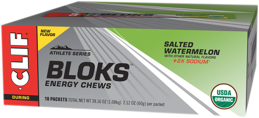 BOX OF 18 - Clif Shot Bloks: Salted Watermelon