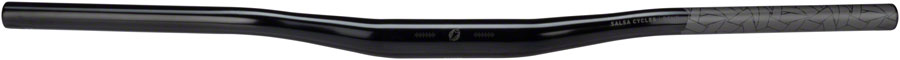 NEW Salsa Bend Bar Deluxe Flat/Riser Handlebar, 17 Degree sweep, 31.8, 710mm width, Black - Around the Cycle