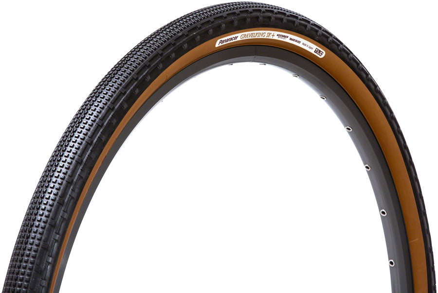 NEW Panaracer GravelKing SK Plus Tire - 700 x 38, Tubeless, Folding, Black/Brown, ProTite Protection - Around the Cycle