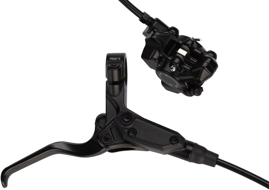 NEW Promax F1 Disc Brake and Lever - Rear, Hydraulic, Flat Mount, Black - Around the Cycle