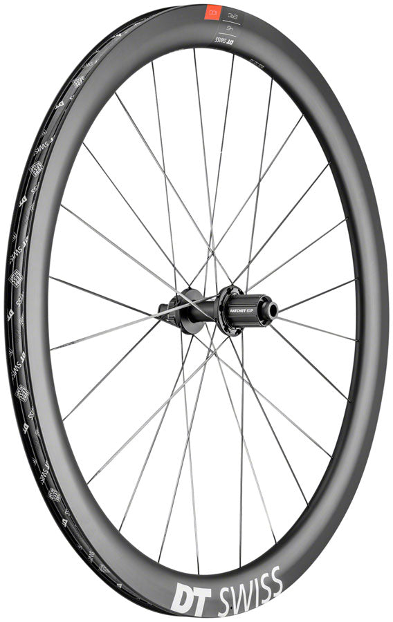 NEW DT Swiss ERC 1100 DiCut 45 Rear Wheel - 700c 12 x 142mm/QR x 135mm 6-Bolt/Center-Lock HG 11 Road/XDR Black - Around the Cycle