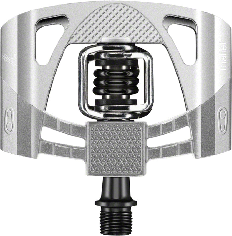 NEW Crank Brothers Mallet 2 Pedals - Dual Sided Clipless with Platform Aluminum 9/16 Raw/Silver/Black - Around the Cycle