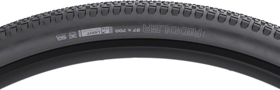 NEW WTB Riddler Tire - 700 x 37, TCS Tubeless, Folding, Black, Light, Fast Rolling, SG2 - Around the Cycle
