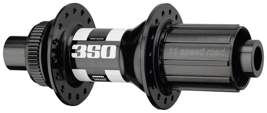 NEW DT Swiss 350 Rear Hub - 12 x 142mm Center-Lock HG 11 Road Black/White 24H 18pt - Around the Cycle