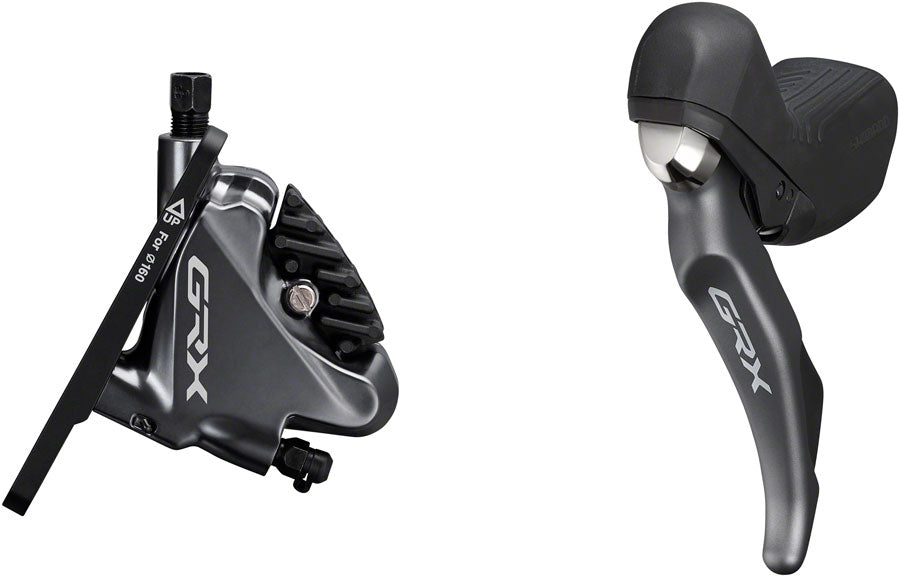 NEW Shimano GRX ST-RX810 2 x 11-Speed Left Drop-Bar Shifter/Hydraulic Brake Lever with BR-RX810 Flat Mount Caliper, 1000mm Hose