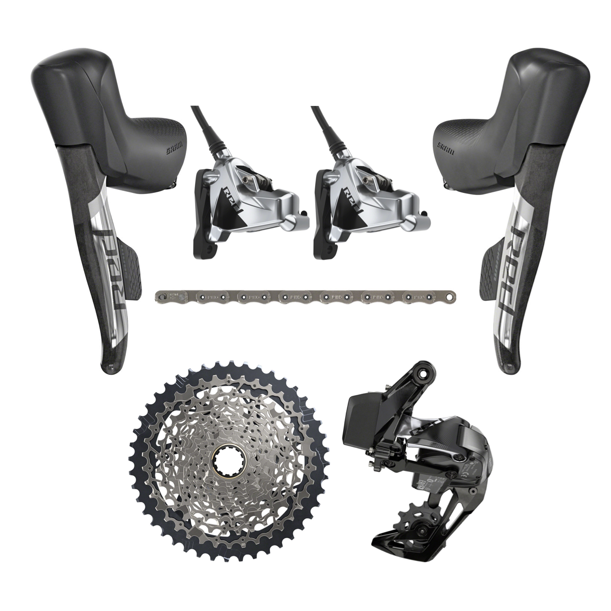 NEW SRAM Red eTap AXS XPLR Groupset Kit - 1x, XG-1271 10-44t - Gravel, All-Road