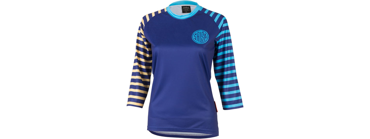 NEW Salsa Devour Women's Short Sleeve Jersey: Blue MD - Around the Cycle