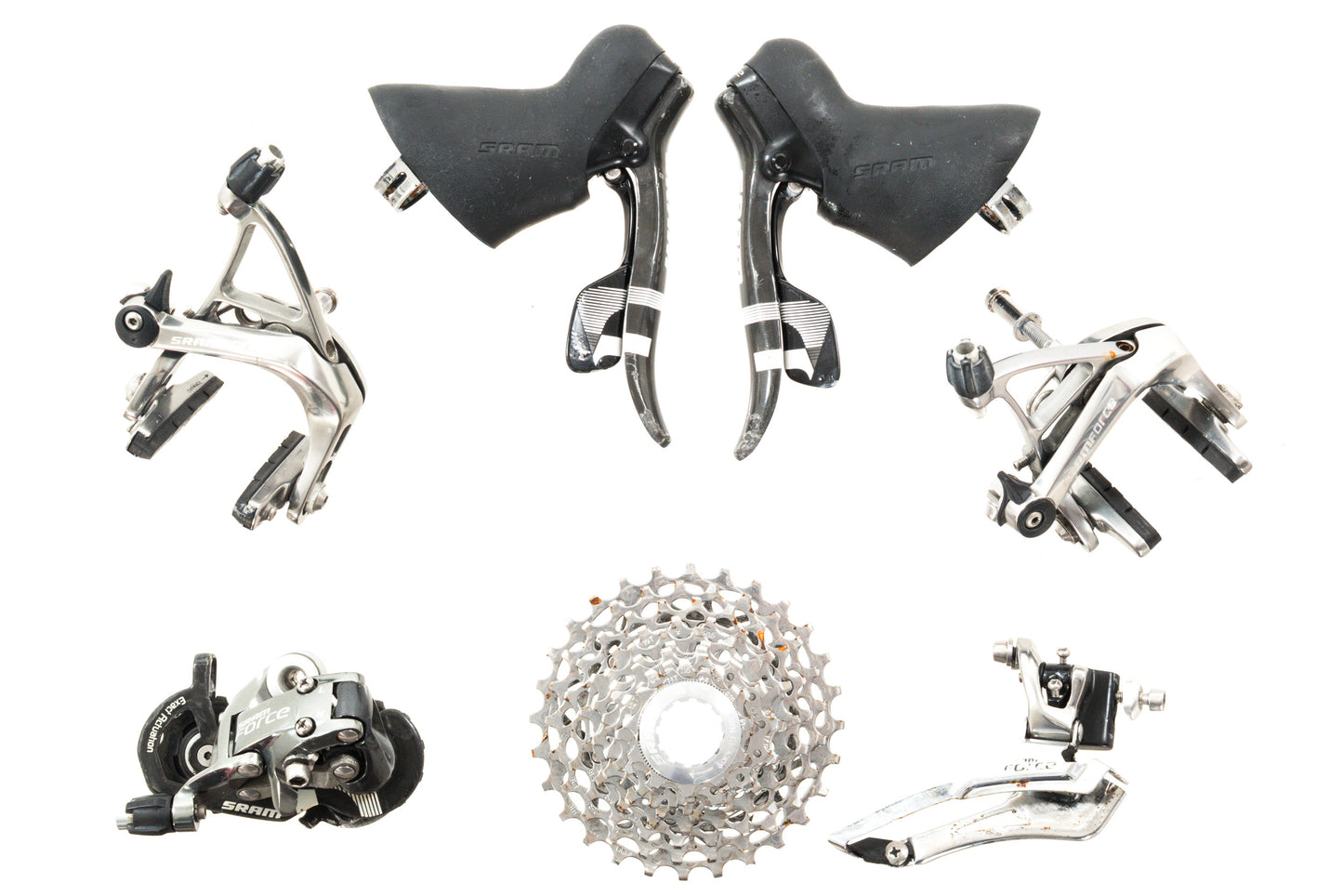 USED SRAM Force 2x10 Speed Mechanical Road Groupset