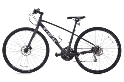 USED Trek FX 2 Small Hybrid Bike Hydraulic Disc Brakes Black Shimano 3x8 Speed