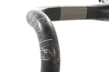USED Bontrager xXx 31.8x420mm Carbon Drop Handlebar w/ 100mm x 7° xXx Carbon Stem