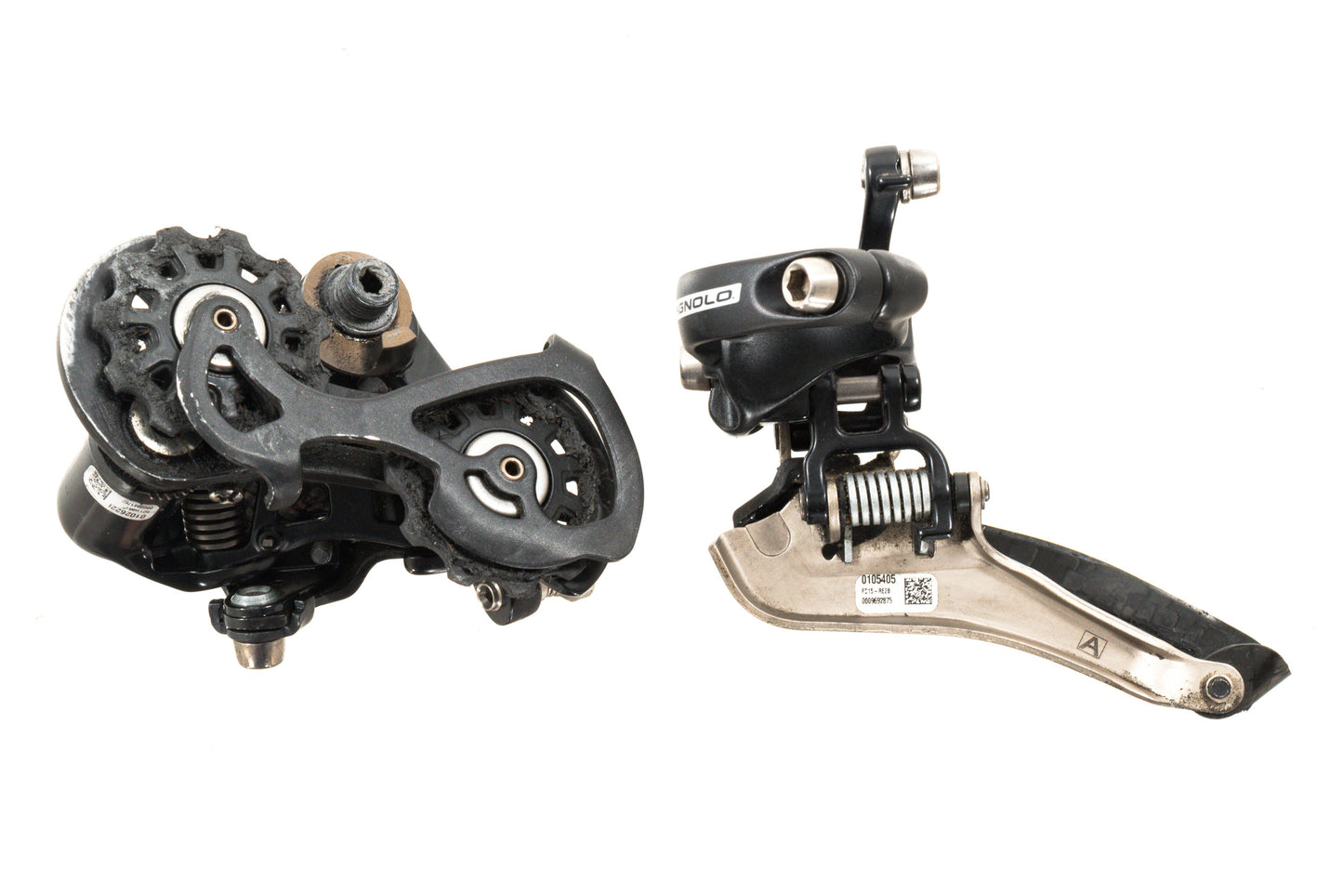 USED Campagnolo Chorus 2x11 speed Groupset Shifters, Derailleurs, Brakes Carbon