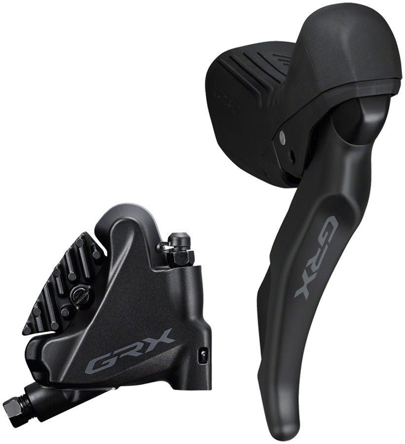 NEW Shimano GRX ST-RX610 Shift/Brake Lever with BR-RX400 Hyd Disc Brake Caliper - Right/Rear, 12-Spd, Flat Mnt Caliper, For 25mm Mount, Black