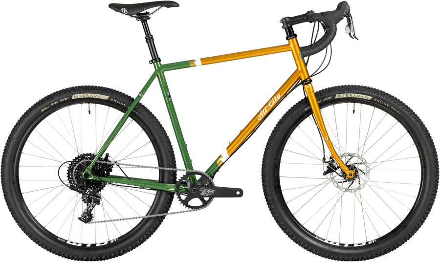 NEW All-City Gorilla Monsoon APEX All-Road/Gravel Bike, Tangerine Evergreen