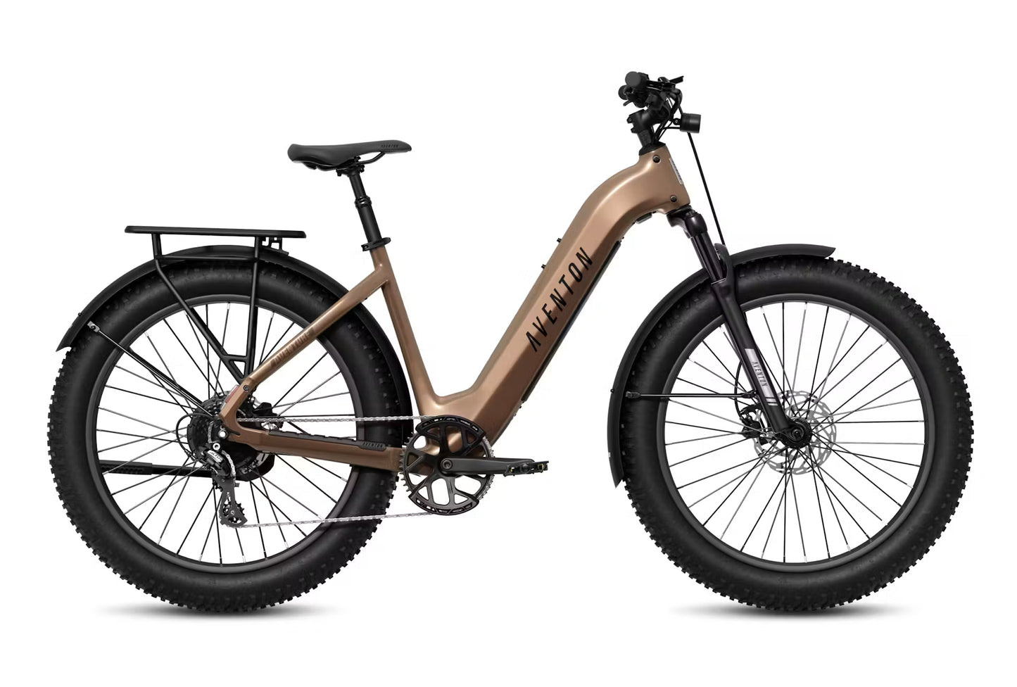 NEW Aventon Aventure 3 Step-Through Electric Fat Tire Bike — 750W, 28mph, 4" Tires