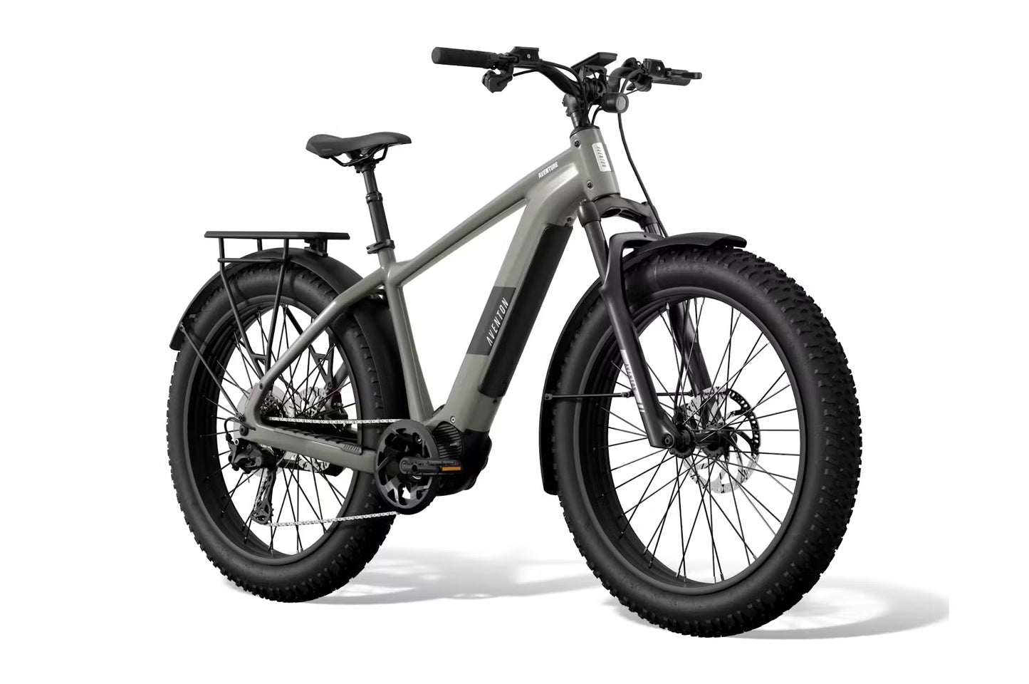 NEW Aventon Aventure M Electric Fat Tire Bike — Mid-Drive 100Nm, Autoshift, 85mi Range, 4" Tires