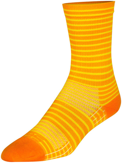 NEW SockGuy Gold Stripes SGX Socks - 6 inch, Gold, Large/X-Large - Around the Cycle