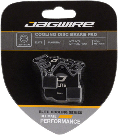 NEW Jagwire Elite Cooling Disc Brake Pad - Semi-Metallic, Aluminum Backed, Fits Magura MT8, MT4, MT Trail (Rear)