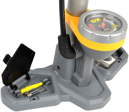NEW Kenai Outdoor Apex HP Floor Pump - 140 Psi, Gray - Around the Cycle