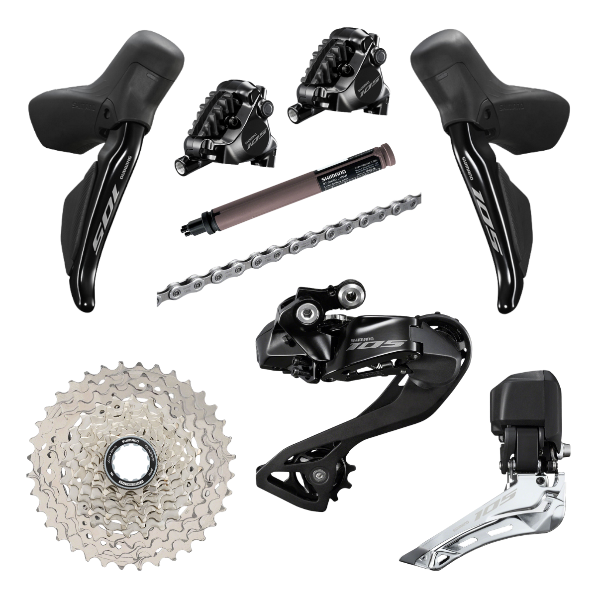 NEW Shimano 105 R7150 / R7170 2x12 Di2 Electronic Groupset - Road R7100