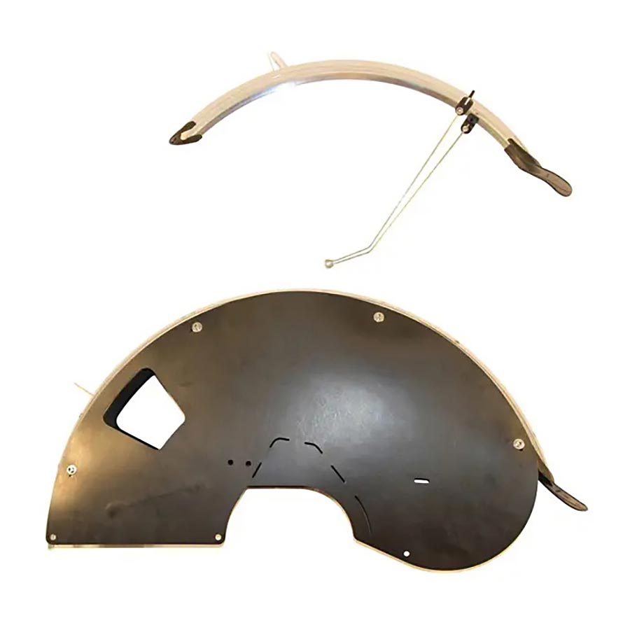 NEW Yuba Mundo Fenders - With Wheelskirts, For V3/Classic, Silver
