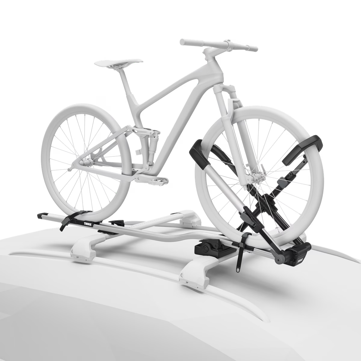 NEW Thule UpRide - Roof Bike Rack Wheel Mount Black/Aluminium