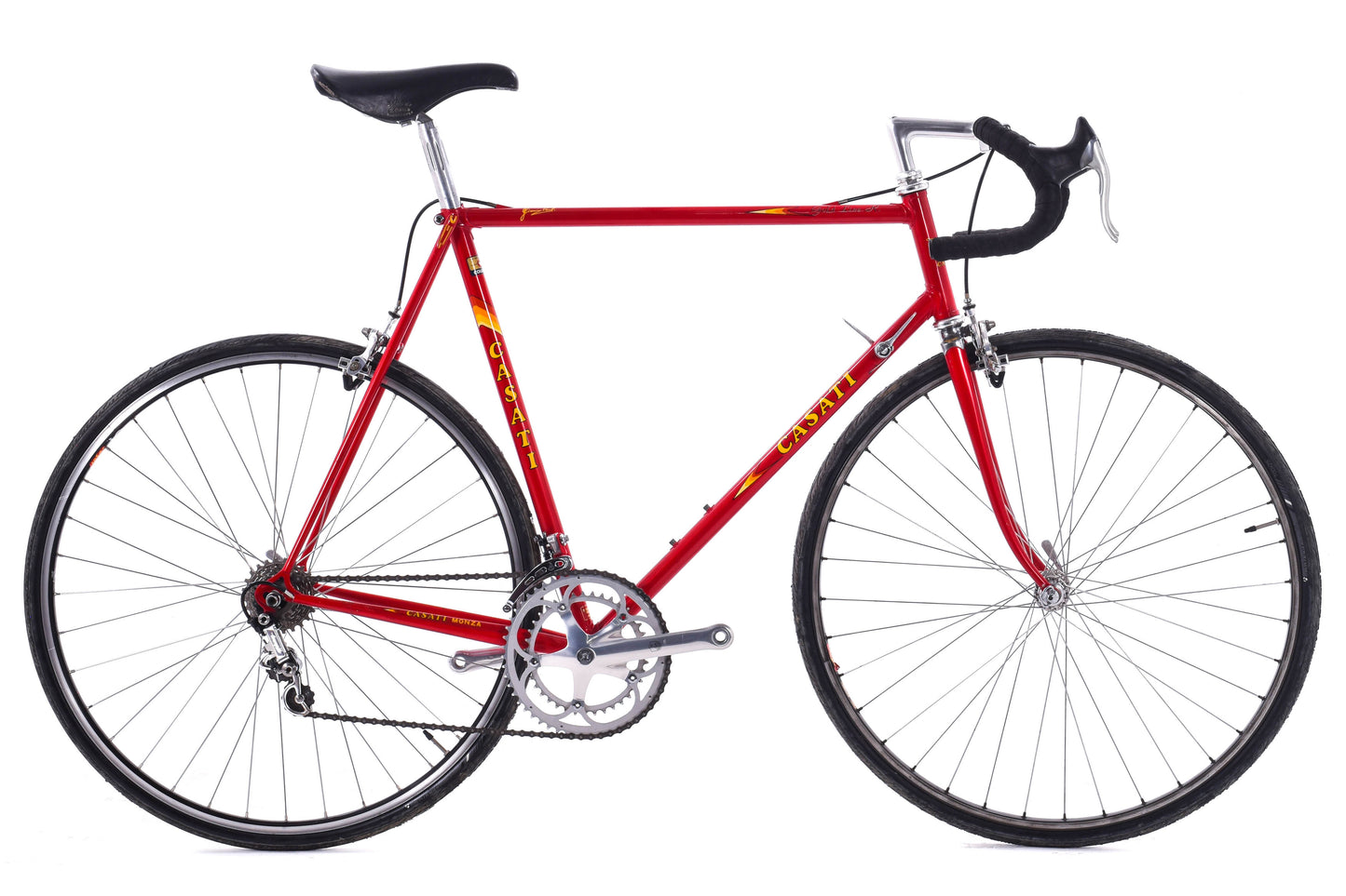 USED AS IS Vintage 1980's Casati Gold Line R 60cm Campagnolo 2x7 speed