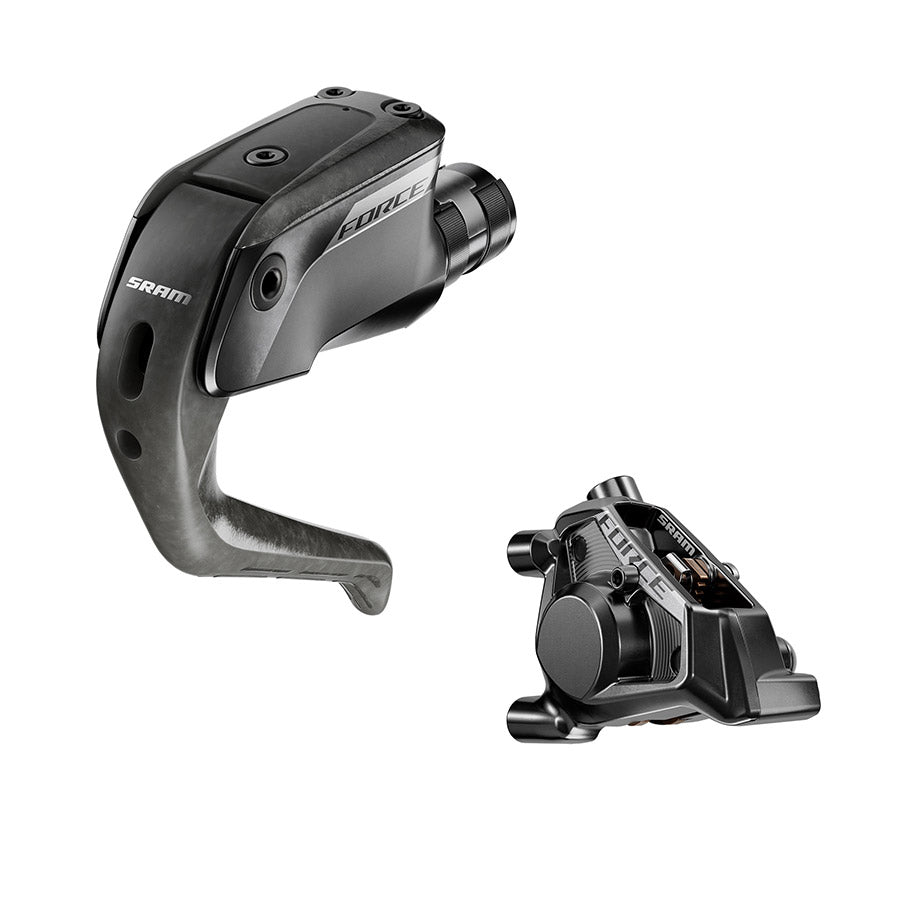 NEW SRAM Force eTap AXS Aero Disc Brake and Lever - Front, Hydraulic, Flat Mount, Black, E1