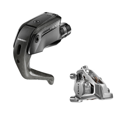 NEW SRAM RED eTap AXS Aero Disc Brake and Lever - Front, Hydraulic, Flat Mount, Black/Silver, E1