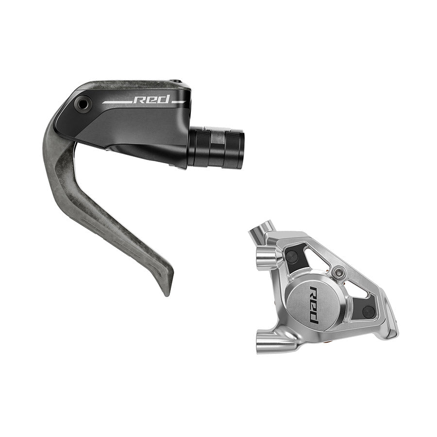 NEW SRAM RED eTap AXS Aero Disc Brake and Lever - Front, Hydraulic, Flat Mount, Black/Silver, E1