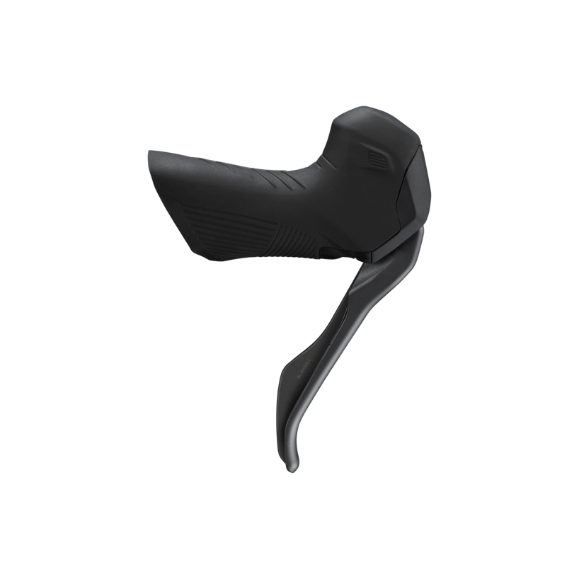 NEW Shimano GRX ST-RX825 Di2 Shift/Brake Lever with BR-RX820 Hydraulic Disc Brake Caliper - Left/Front, 1x, Flat Mount Caliper, Black - Around the Cycle
