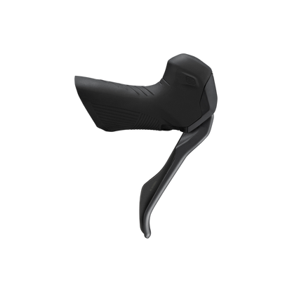 NEW Shimano GRX ST-RX825 Di2 Shift/Brake Lever with BR-RX820 Hydraulic Disc Brake Caliper - Left/Front, 1x, Flat Mount Caliper, Black - Around the Cycle