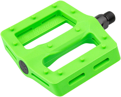 NEW The Shadow Conspiracy Surface Pedals - Platform, Plastic, 9/16", Neon Green - Around the Cycle