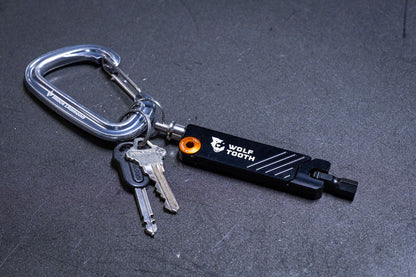 NEW Wolf Tooth 6-Bit Hex Wrench Multi-Tool with Keyring - Gold