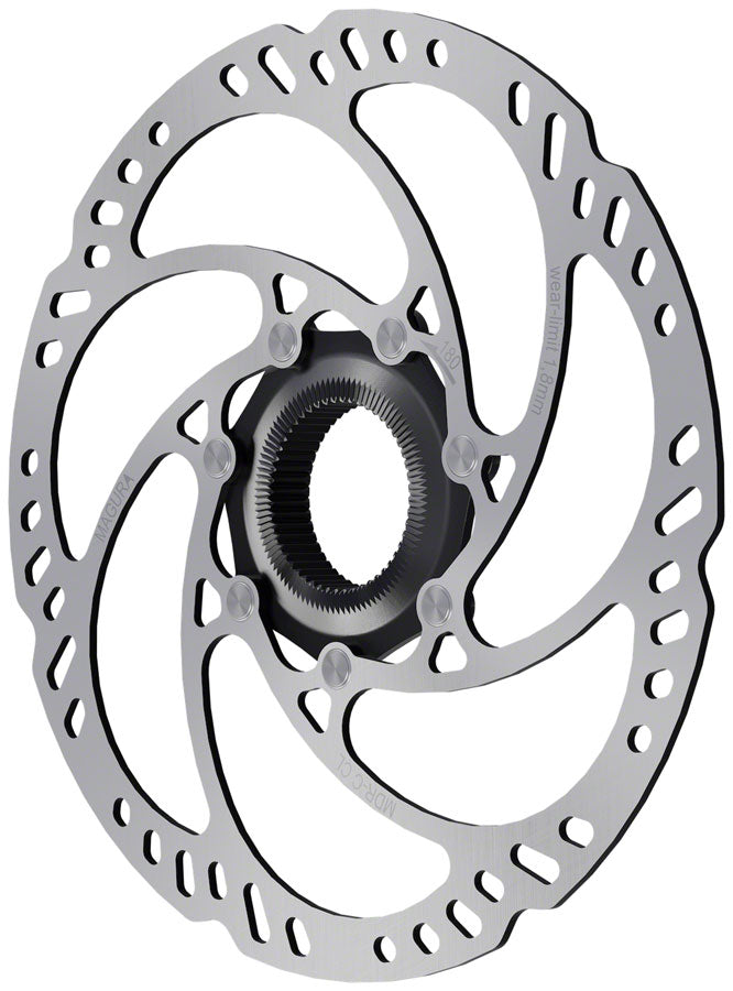 NEW Magura MDR-C CL Disc Brake Rotor - 180mm Center Lock w/Lock Ring for Thru Axle eBike Optimized Silver