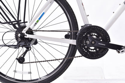 USED Trek 7.4 FX Alloy Hybrid 20" White Shimano 3x9 Speed