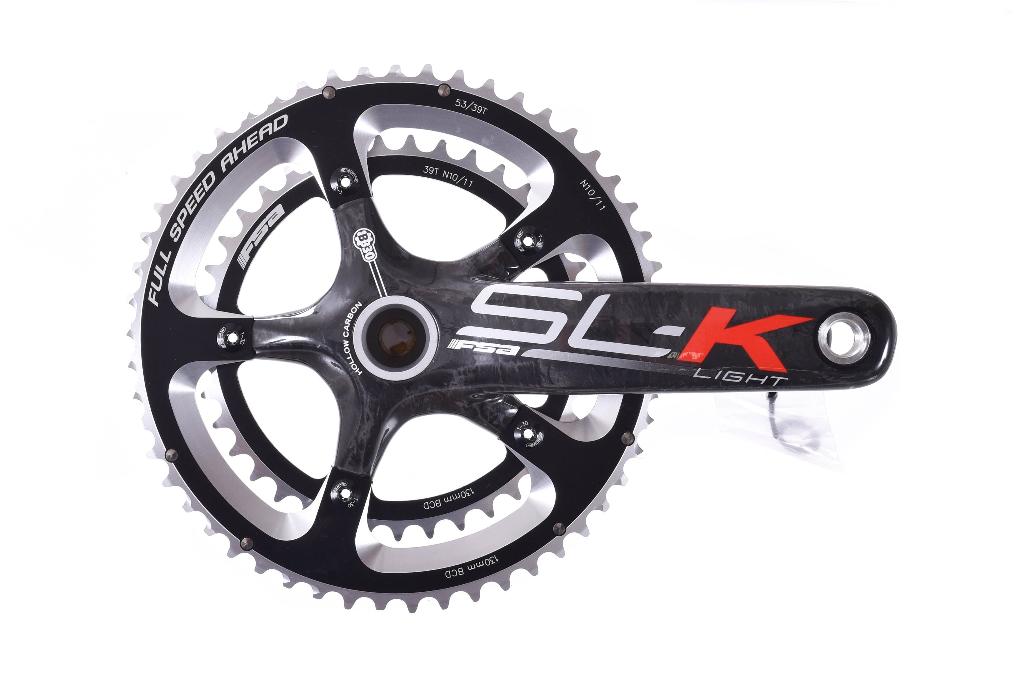 Fsa fashion hollow carbon crankset