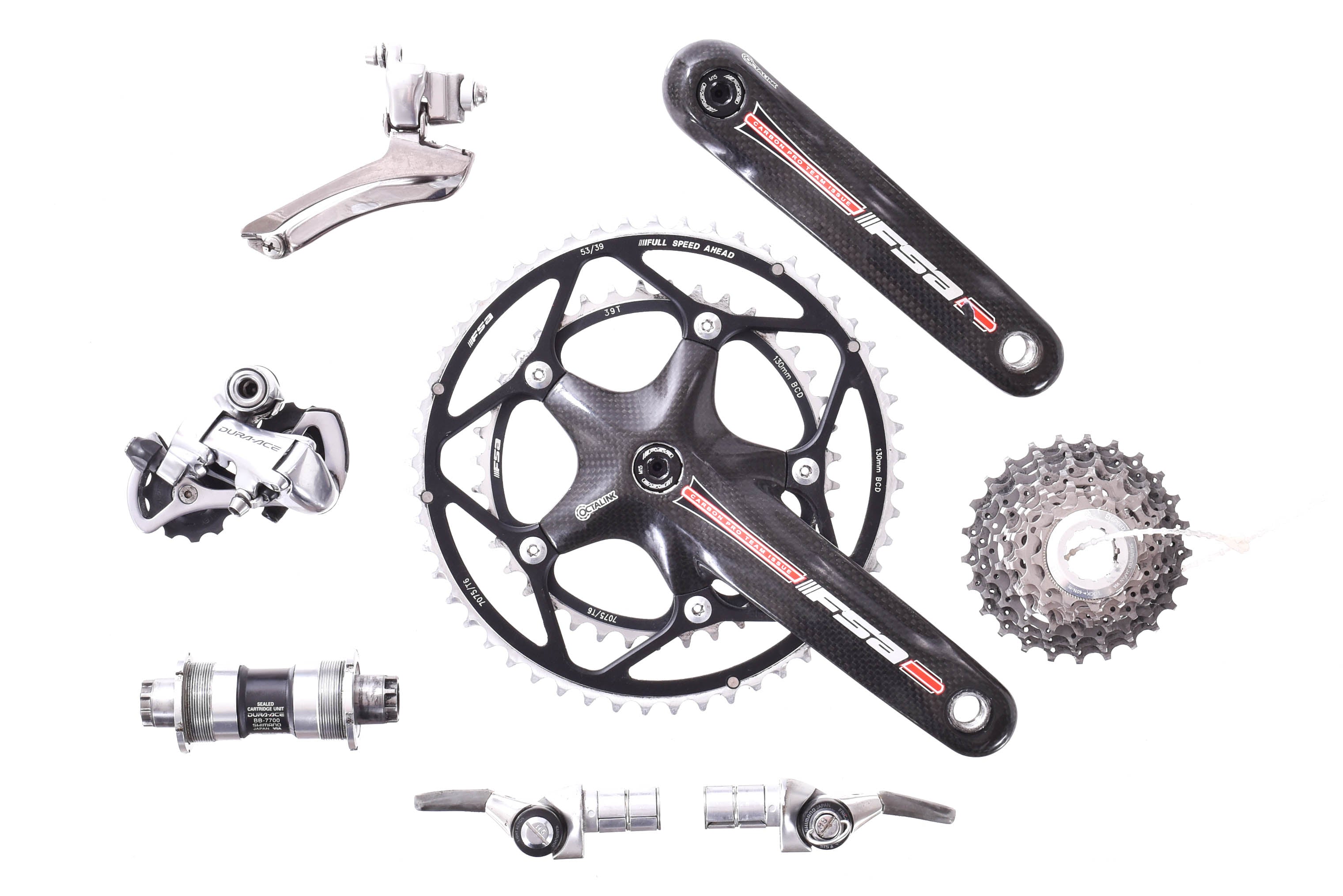 Fsa carbon pro team issue crankset on sale