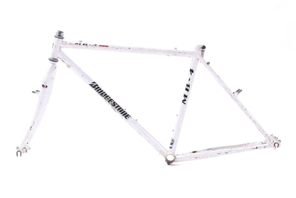 USED 1992 Bridgestone MB-4 Medium Rigid Tange Steel Mountain Bike Frame White