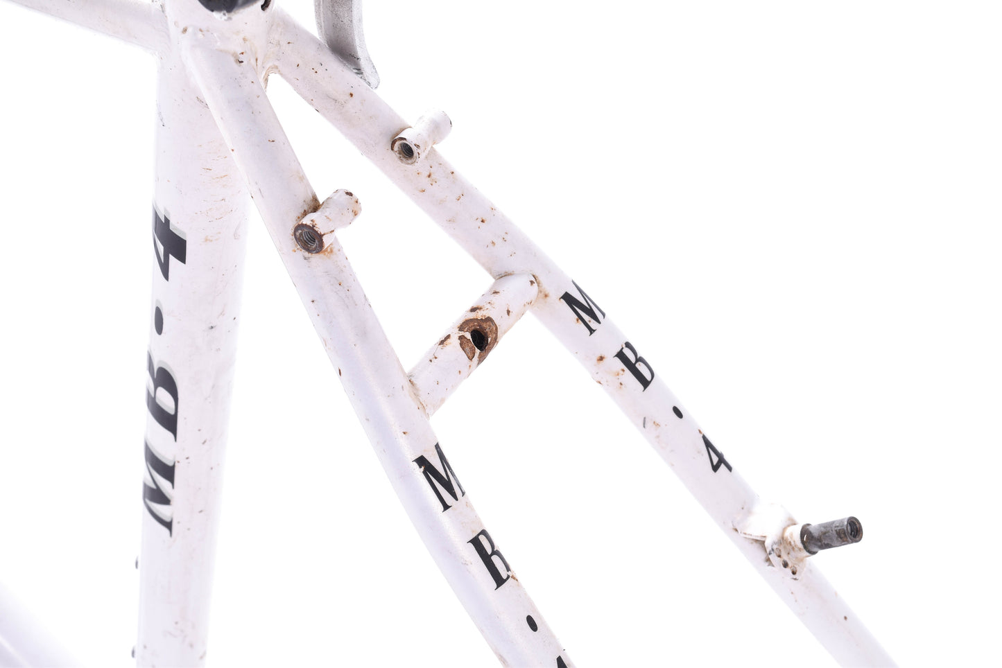 USED 1992 Bridgestone MB-4 Medium Rigid Tange Steel Mountain Bike Frame White